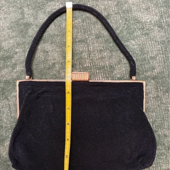 French art deco beaded evening bag made in Paris - Picture 2 of 10